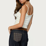 Aspyn V Neck Ribbed Tank Top