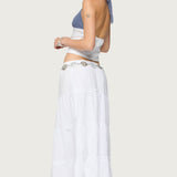 Petite Charlotte Tiered Maxi Skirt