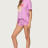 Fleur Hibiscus Graphic T Shirt