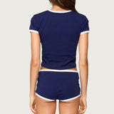 Brooklyn Contrast T Shirt