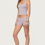 Kodi Striped Fold Over Shorts