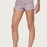 Kodi Striped Fold Over Shorts