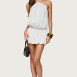 Aida Backless Bubble Mini Dress