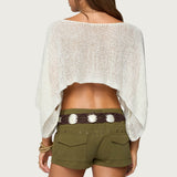 Laline Oversized Knit Crop Top