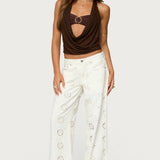 Issey Layered Bandeau Cowl Neck Top