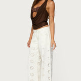Issey Layered Bandeau Cowl Neck Top