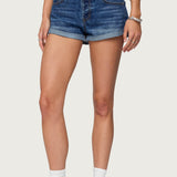 Rylin Low-Rise Denim Shorts