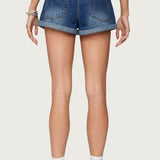 Rylin Low-Rise Denim Shorts