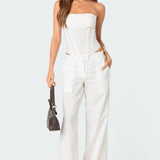 Arya Linen Look Corset