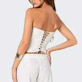Arya Linen Look Corset