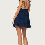 Sontana Ruched Tiered Mini Dress