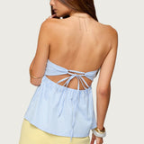Maddie Strapless Striped Babydoll Top