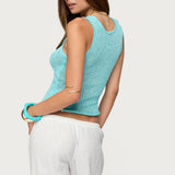 Eleora Sequin Knit Tank Top