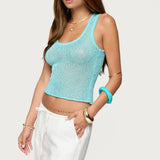 Eleora Sequin Knit Tank Top