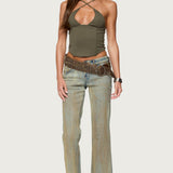 Lou Crossover Beaded Corset