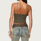 Lou Crossover Beaded Corset