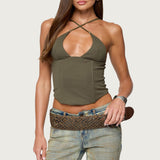 Lou Crossover Beaded Corset