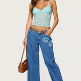Eira Sheer Lace Tank Top