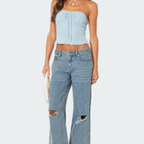 Lacey Knit Tube Top