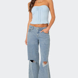 Lacey Knit Tube Top