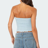 Lacey Knit Tube Top