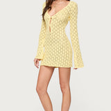 Brie Cut Out Crochet Mini Dress