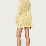 Brie Cut Out Crochet Mini Dress