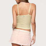 Alanah Flower Cut Out Mesh Top