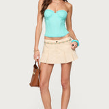 Deirdre Mesh Lace Up Corset