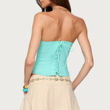 Deirdre Mesh Lace Up Corset
