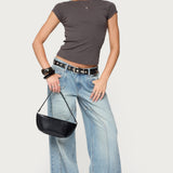Oliana Ribbed Boat Neck T Shirt