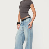 Oliana Ribbed Boat Neck T Shirt