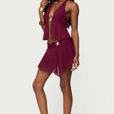 Sea Star Chiffon Split Front Top