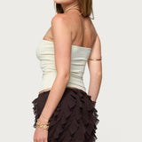 Chrystal Cut Out Tube Top