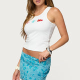 Ocean Club Bead Ribbed Tank Top
