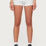 Chelsie Polka Dot Foldover Shorts