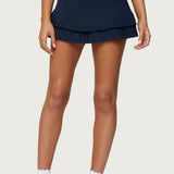 Double Pleated Mini Skort