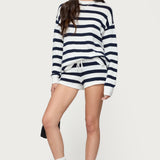 Amaris Striped Knit Shorts