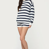 Amaris Striped Knit Shorts