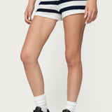 Amaris Striped Knit Shorts