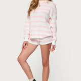 Amaris Striped Knit Shorts