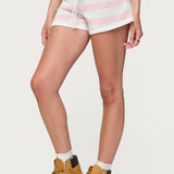 Amaris Striped Knit Shorts