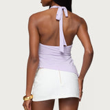 Arian Starfish Asymmetric Halter Top