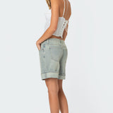Semi Sheer Linen Look Corset
