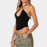 Lou Crossover Beaded Corset
