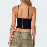 Lou Crossover Beaded Corset