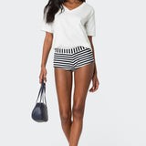 Loose Fit V Neck T Shirt