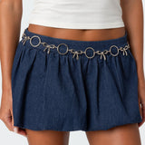 Circle & Bow Chain Belt