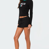 Bayside Slitted Micro Skort