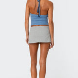 76 Striped Halter Top